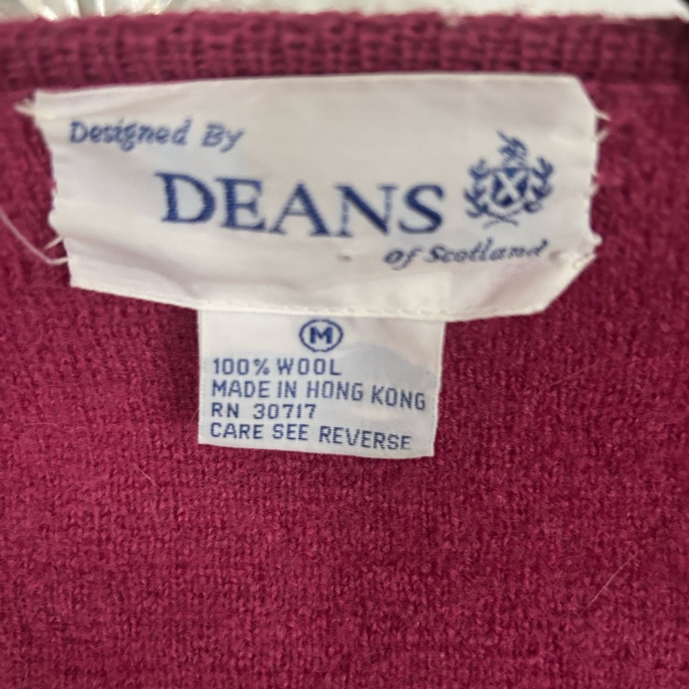 Women's Pink Sweater Wool. Dean of Scotland medium - Picture 4 of 4